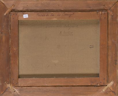 H. BAIN (XIXe)

Bord du lac du Bourget

Huile...