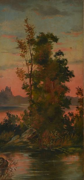 Louis OGIER (XIX-XXth) 

Landscapes with...