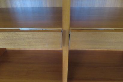 Elément de bibliothèque en bois de placage,...