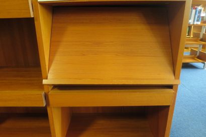 Elément de bibliothèque en bois de placage,...