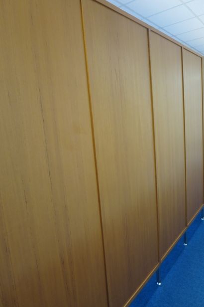 Elément de bibliothèque en bois de placage,...