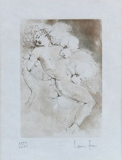 Leonor FINI (1908-1996)
Among the flowers,...