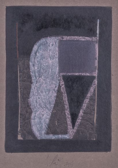 Yves PAOLI (1937).
Untitled. 
Ink and gouache...