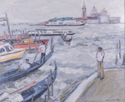 Evelyne CHEVALIER (1946).
View of Venice,...