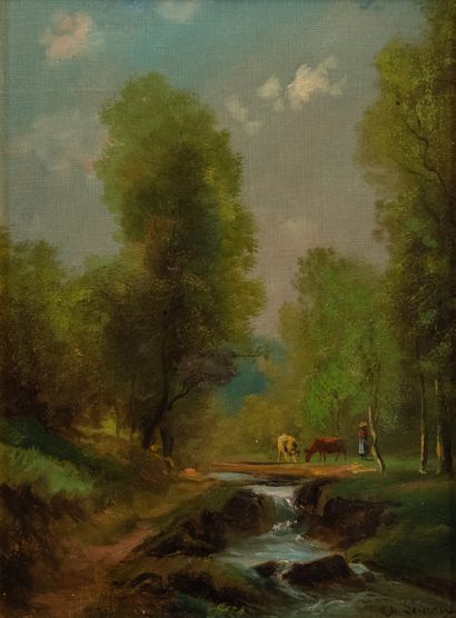 Théodore LÉVIGNE (1848-1912)
Two landscapes...