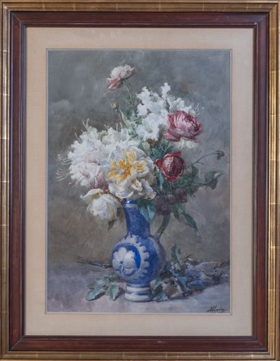 François RIVOIRE (1842-1919)
Bouquet of flowers,...
