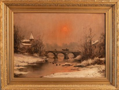Théodore LÉVIGNE (1848-1912)
The bridge under...