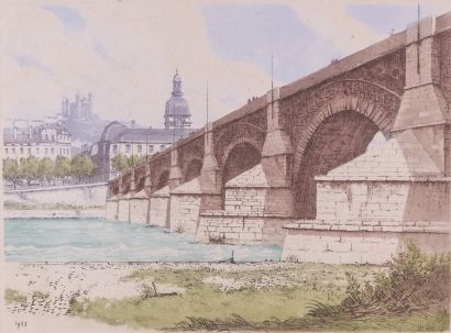 Joanny DREVET (1889-1969)
Lyon, the Rhône...