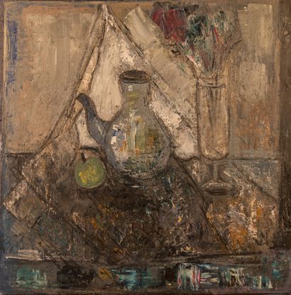 Jacques LESCOULIÉ (Born in 1935).
Still life,...
