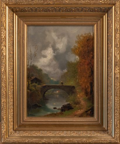 Théodore LÉVIGNE (1848-1912)
Two landscapes...