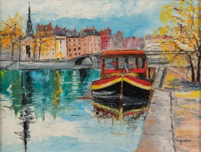 Michelle GOURLOO (20th century).
The quays...