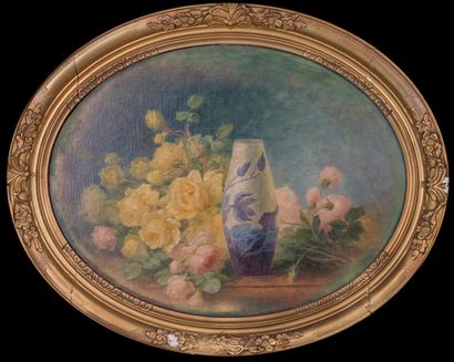 Thérèse GUÉRIN (1861-1933)
Roses [Art nouveau...