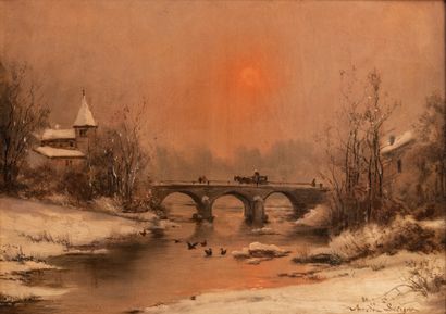 Théodore LÉVIGNE (1848-1912)
The bridge under...