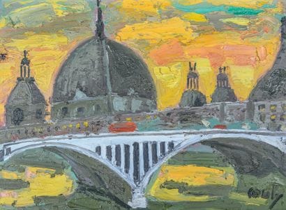 Jean COUTY (1907-1991).
The Hôtel-Dieu and...