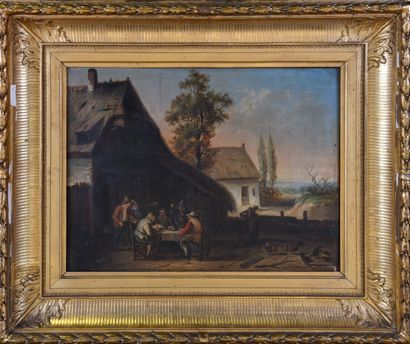 Dutch school of the 19th century
Men sitting...