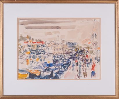 Marcel SAINT-JEAN (1914-1994)
Sanary, 1981.
Watercolor,...