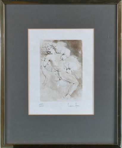 Leonor FINI (1908-1996)
Among the flowers,...