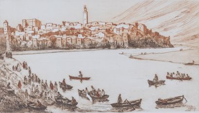 Edmond VALÈS (1918-2001)
The Barcasses, Rabat,...