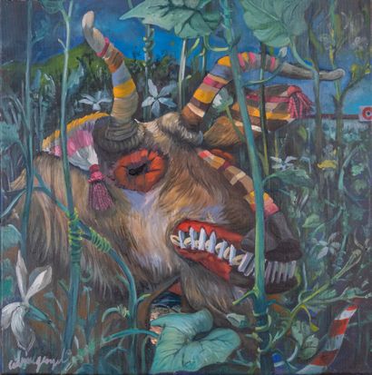 Cédric GEORGEL (1979).
Bucharest Target.
Oil...