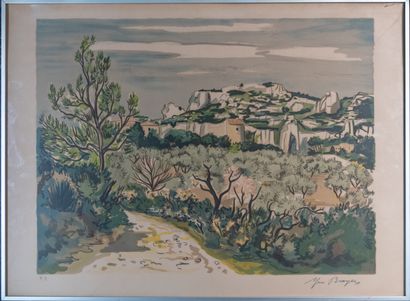 Yves BRAYER (1907-1990)
Landscape of Provence
Lithograph,...