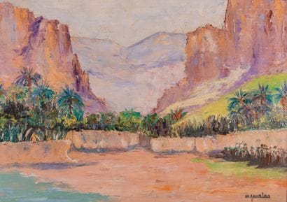 Michelle GOURLOO (XXth century).
Landscape...