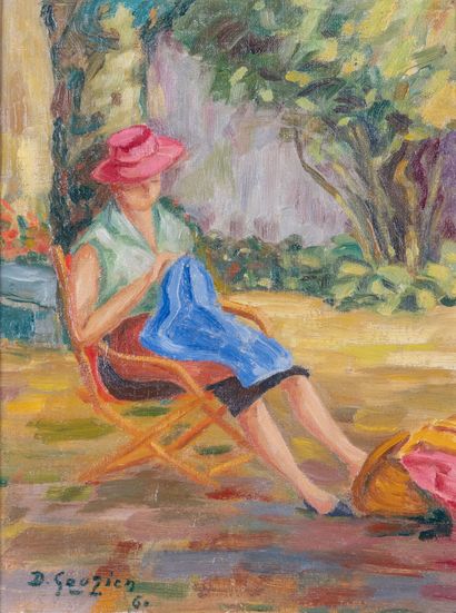 Denise GOUZIEN (1922-2013)
Sewing in the...