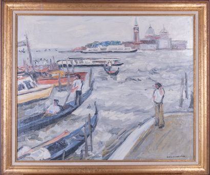 Evelyne CHEVALIER (1946).
View of Venice,...