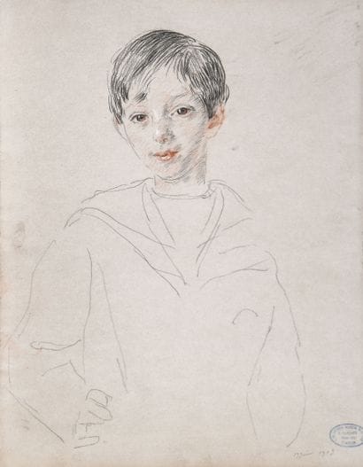 François GUIGUET (1860-1937)
Little boy with...