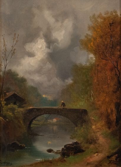 Théodore LÉVIGNE (1848-1912)
Two landscapes...