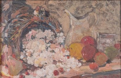Marc DE MICHELIS (1947)
Still life with flowers...
