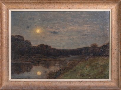 Henri HARPIGNIES (1819-1916)
Moonlight on...