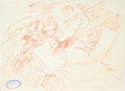 François GUIGUET (1860-1937)
Mary Reading,...