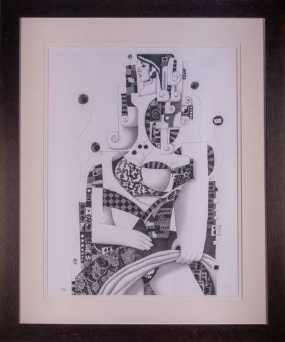 David TROUILLOUD (XXIst)
Portrait of a woman...