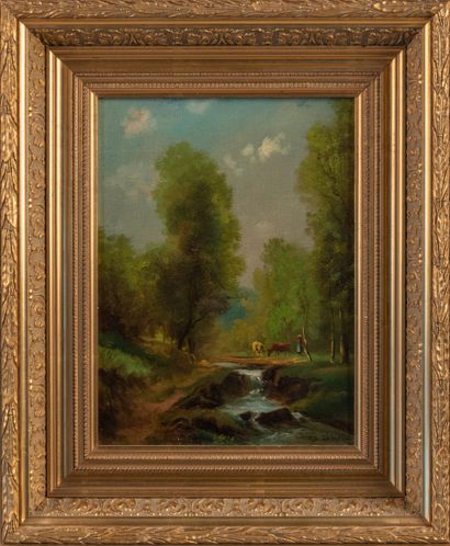 Théodore LÉVIGNE (1848-1912)
Two landscapes...