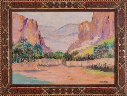 Michelle GOURLOO (XXth century).
Landscape...