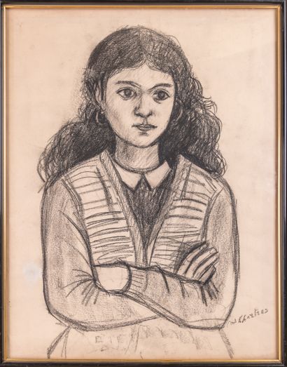 Antoine CHARTRES (1903-1968)
Young girl with...