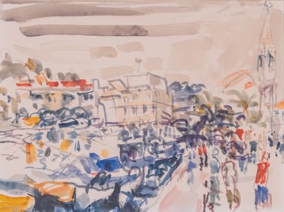 Marcel SAINT-JEAN (1914-1994)
Sanary, 1981.
Watercolor,...