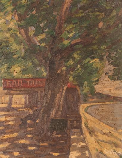 Adrien GODIEN (1873-1949)
Bar on the banks...