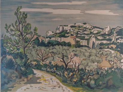 Yves BRAYER (1907-1990)
Landscape of Provence
Lithograph,...
