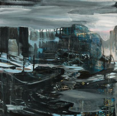Anne BERTOIN (1963). 
Wreck.
Oil on canvas,...