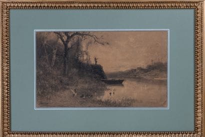 Adolphe APPIAN (1818-1898)
The River
Charcoal...