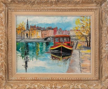 Michelle GOURLOO (20th century).
The quays...