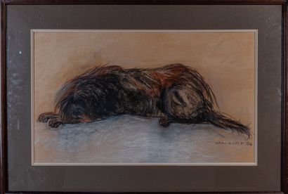Colette CUPIF (1936-2022)
Reclining Dog [Puli],...