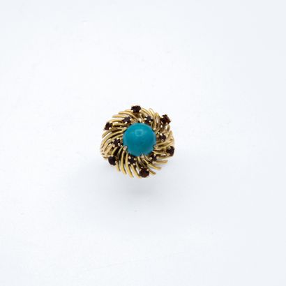 Cocktail ring decorated with a cabochon of...