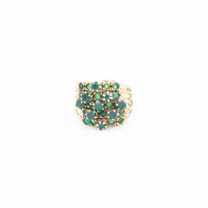 *Harem ring composed of five rings in yellow...