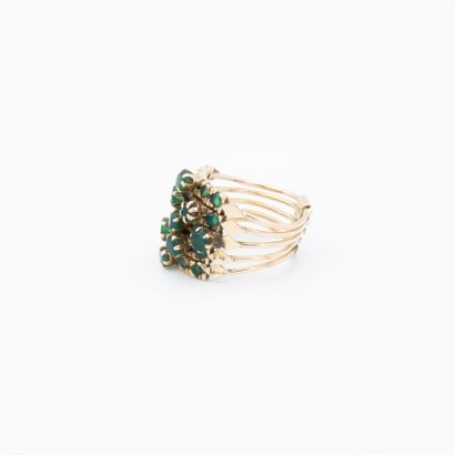 *Harem ring composed of five rings in yellow...