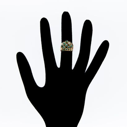 *Harem ring composed of five rings in yellow...