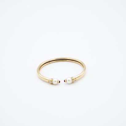 *Pretty yellow gold 750 ‰ rush bracelet,...