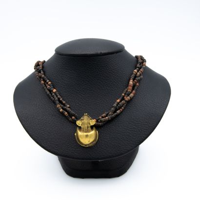 Antique necklace, probably from Sudan, composed...