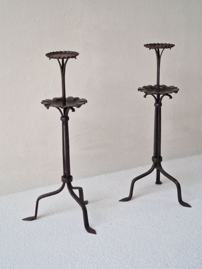LYONNAIS WORK (?), circa 1920-1930

Pair...